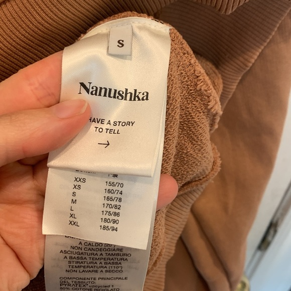 Nanushka Pink Logo Sweatshirt Size S - Picture 4 of 6